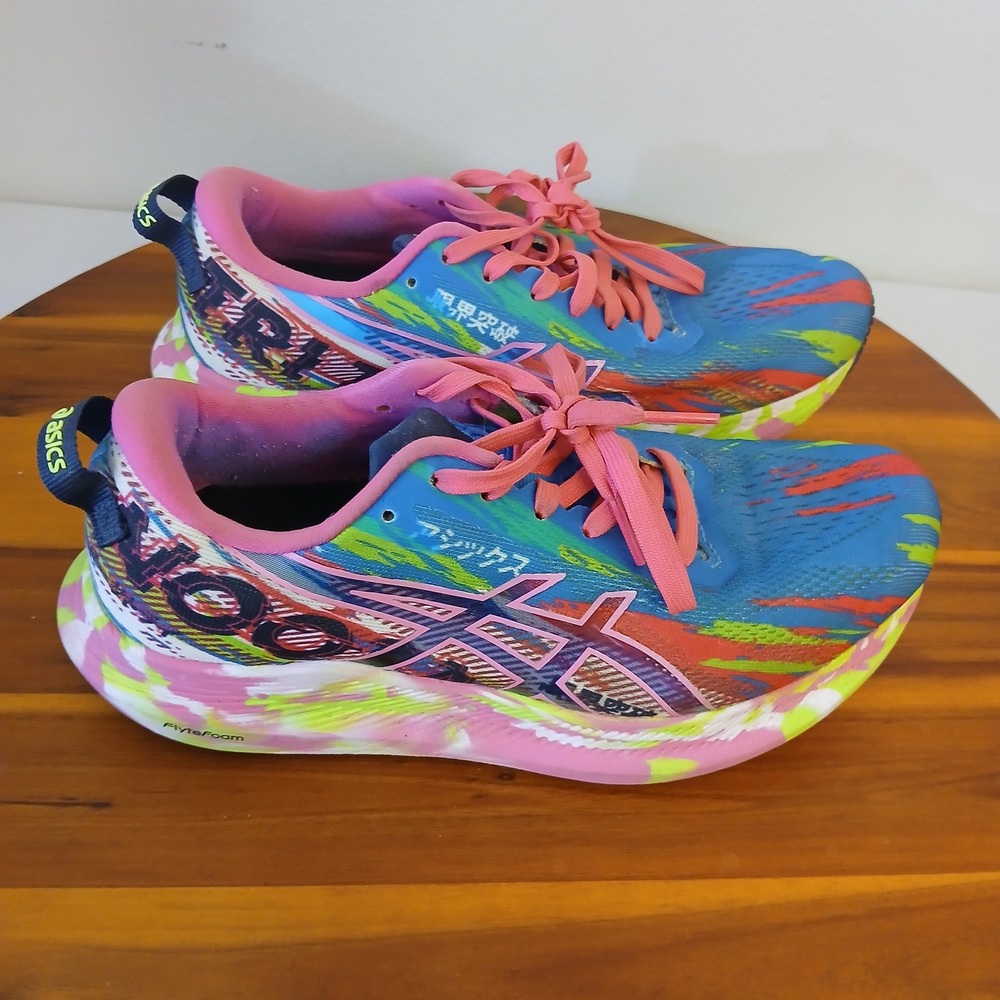 Asics Noosa Tri 13 Womens 7 Blue Pink Running Shoes Sneakers 1012A898 - Picture 3 of 8